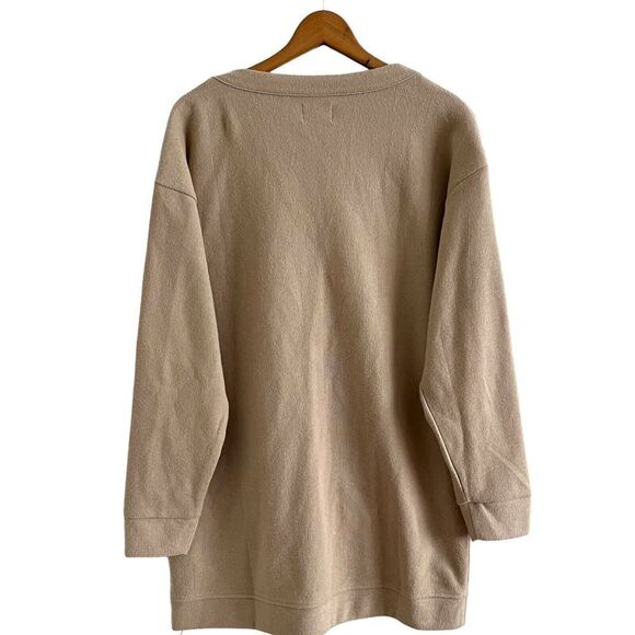 ASOS Oversized V neck Cardigan grandpa sweater Size 4 cabincore - Picture 3 of 9